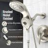 image2IN1 Tub Shower Faucet  Magnetic Bathtub Shower Faucet Set with 8 Function Rain Shower Head and Handheld  Single Handle Tub and Shower System  Brushed Nicke Valve Included