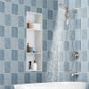 image2IN1 Tub Shower Faucet  Magnetic Bathtub Shower Faucet Set with 8 Function Rain Shower Head and Handheld  Single Handle Tub and Shower System  Brushed Nicke Valve Included