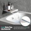 image4Function Waterfall Shower System with Body Jets SR SUN RISE Full Body Rainfall Shower System with Handheld Shower Faucet Complete Sets Wall Mounted Shower Fixture Set for Bathroom Matte BlackBrushed Nickel