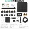 image4Function Waterfall Shower System with Body Jets SR SUN RISE Full Body Rainfall Shower System with Handheld Shower Faucet Complete Sets Wall Mounted Shower Fixture Set for Bathroom Matte BlackMatte Black