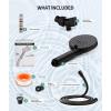 imageFiltered Shower Head with Handheld High Pressure 9 Spray Mode Chrome Showerhead with Filtersdetachable shower headWater Softener Filters Beads for Hard Water Remove ChlorineOil Rubbed Bronze