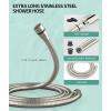 imageFiltered Shower Head with Handheld High Pressure 9 Spray Mode Chrome Showerhead with Filtersdetachable shower headWater Softener Filters Beads for Hard Water Remove ChlorineBrushed Nickel