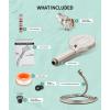imageFiltered Shower Head with Handheld High Pressure 9 Spray Mode Chrome Showerhead with Filtersdetachable shower headWater Softener Filters Beads for Hard Water Remove ChlorineBrushed Nickel