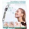 imageFiltered Shower Head with Handheld High Pressure 9 Spray Mode Chrome Showerhead with Filtersdetachable shower headWater Softener Filters Beads for Hard Water Remove ChlorineChrome