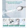imageFiltered Shower Head with Handheld High Pressure 9 Spray Mode Chrome Showerhead with Filtersdetachable shower headWater Softener Filters Beads for Hard Water Remove ChlorineChrome
