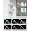 imageSR SUN RISE 10 Inch Shower System Handheld Showerhead ampamp Rain Shower Combo for Easy Reach 18 GPM Shower Faucets Sets Complete Shower Fixtures with Valve and Trim kit Brushed Nickel