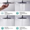 imageSR SUN RISE 10 Inch Shower System with Tub Spout 3 Function Rain Shower Head and Hand Shower Shower Tub Faucets Sets Complete Slide Bar Shower Fixtures Valve Include Polished Chrome