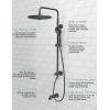 imageSR SUN RISE 10Inch Bathtub Faucet Set Shower Tub Faucets Sets Complete Handheld Showerhead ampamp Rain Shower Combo 276quot Slide Bar Shower Fixture for Bathroom Matte Black Valve Inculded