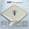 imageSR SUN RISE 12 Inch Brass Rain Shower Head Oil Rubbed Bronze High Pressure Rainfall Showerhead Water SavingBrushed Nickel