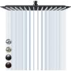 imageSR SUN RISE 12 Inch Brass Rain Shower Head Oil Rubbed Bronze High Pressure Rainfall Showerhead Water SavingMatte Black