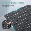 imageSR SUN RISE 12 Inch Brass Rain Shower Head Oil Rubbed Bronze High Pressure Rainfall Showerhead Water SavingMatte Black