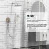 imageSR SUN RISE 12 Inch Rain Shower System High Pressure Shower Heads and Handheld 6Spray Combo Set Slide Bar Shower Faucets Sets Complete Included Valve and Trim Kit for Bathroom Brushed NickelBrushed Nickel