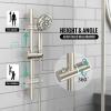 imageSR SUN RISE 12 Inch Rain Shower System High Pressure Shower Heads and Handheld 6Spray Combo Set Slide Bar Shower Faucets Sets Complete Included Valve and Trim Kit for Bathroom Brushed NickelBrushed Nickel