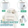 imageSR SUN RISE 12 Inch Rain Shower System High Pressure Shower Heads and Handheld 6Spray Combo Set Slide Bar Shower Faucets Sets Complete Included Valve and Trim Kit for Bathroom Brushed NickelBrushed Nickel