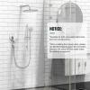 imageSR SUN RISE 12 Inch Rain Shower System High Pressure Shower Heads and Handheld 6Spray Combo Set Slide Bar Shower Faucets Sets Complete Included Valve and Trim Kit for Bathroom Brushed NickelPolished Chrome