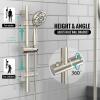 imageSR SUN RISE 12 Inch Rain Shower System High Pressure Shower Heads and Handheld 6Spray Combo Set Slide Bar Shower Faucets Sets Complete Included Valve and Trim Kit for Bathroom Brushed NickelBrushed Nickel