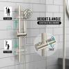 imageSR SUN RISE 12 Inch Rain Shower System High Pressure Shower Heads and Handheld 6Spray Combo Set Slide Bar Shower Faucets Sets Complete Included Valve and Trim Kit for Bathroom Brushed NickelBrushed Nickel