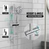 imageSR SUN RISE 12 Inch Rain Shower System High Pressure Shower Heads and Handheld 6Spray Combo Set Slide Bar Shower Faucets Sets Complete Included Valve and Trim Kit for Bathroom Brushed NickelPolished Chrome