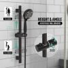 imageSR SUN RISE 12 Inch Rain Shower System High Pressure Shower Heads and Handheld 6Spray Combo Set Slide Bar Shower Faucets Sets Complete Included Valve and Trim Kit for Bathroom Brushed NickelOil Rubbed Bronze