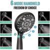 imageSR SUN RISE 12 Inch Rain Shower System High Pressure Shower Heads and Handheld 6Spray Combo Set Slide Bar Shower Faucets Sets Complete Included Valve and Trim Kit for Bathroom Brushed NickelOil Rubbed Bronze
