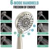 imageSR SUN RISE 12 Inch Rain Shower System High Pressure Shower Heads and Handheld 6Spray Combo Set Slide Bar Shower Faucets Sets Complete Included Valve and Trim Kit for Bathroom Brushed NickelBrushed Nickel
