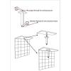 imageSR SUN RISE 8 Inch Ceiling Mounted Shower Arm Square Arm of Solid Brass Polished Chrome