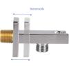 imageSR SUN RISE Brass Square Handheld Shower Head Bracket Holder Wall MountConcealed Installation Polished Chrome FinishPolished Chrome