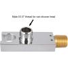 imageSR SUN RISE Brass Square Handheld Shower Head Bracket Holder Wall MountConcealed Installation Polished Chrome FinishPolished Chrome