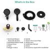 imageSR SUN RISE High Pressure 3Way Rainfall Shower Faucet 3 in 1 Shower Head and Handheld Shower Combo Set with 71 Hose Easy to Clean Bathtub or Pets Valve and Shower Trim Kit Brushed GoldMatte Black