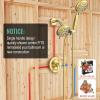 imageSR SUN RISE High Pressure 3Way Rainfall Shower Faucet 3 in 1 Shower Head and Handheld Shower Combo Set with 71 Hose Easy to Clean Bathtub or Pets Valve and Shower Trim Kit Brushed GoldBrushed Gold