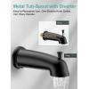 imageSR SUN RISE High Pressure 3Way Rainfall Shower Faucet 3 in 1 Shower Head and Handheld Shower Combo Set with 71 Hose Easy to Clean Bathtub or Pets Valve and Shower Trim Kit Brushed GoldMatte Black