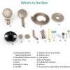 imageSR SUN RISE High Pressure 3Way Rainfall Shower Faucet 3 in 1 Shower Head and Handheld Shower Combo Set with 71 Hose Easy to Clean Bathtub or Pets Valve and Shower Trim Kit Brushed GoldBrushed Nickel