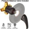 imageSR SUN RISE High Pressure 3Way Rainfall Shower Faucet 3 in 1 Shower Head and Handheld Shower Combo Set with 71 Hose Easy to Clean Bathtub or Pets Valve and Shower Trim Kit Brushed GoldOil Rubbed Bronze