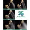 imageSR SUN RISE High Pressure 3Way Rainfall Shower Faucet 3 in 1 Shower Head and Handheld Shower Combo Set with 71 Hose Easy to Clean Bathtub or Pets Valve and Shower Trim Kit Brushed GoldBrushed Gold