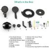 imageSR SUN RISE High Pressure 3Way Rainfall Shower Faucet 3 in 1 Shower Head and Handheld Shower Combo Set with 71 Hose Easy to Clean Bathtub or Pets Valve and Shower Trim Kit Brushed GoldOil Rubbed Bronze