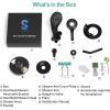 imageSR SUN RISE Magnetic Shower Faucets Sets Complete 8Spray 2in1 Dual Shower Head with Handheld Combo and ONOFF Switch for Saving Water SingleHandle Shower Faucet Matte Black Valve Included