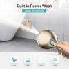 imageSR SUN RISE Shower Head 9 Settings High Pressure Detachable Handheld Showerhead Power Wash Spray Hand Showers with Extra Long 71 Inch Hose and 360 Adjustable Wall Brushed Nickle
