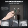 imageSR SUN RISE Shower System with Push Button Diverter Luxury 10 Inch Rain Shower Head with Handheld Spray High Pressure Shower Faucet Combo Set with Roughin Valve Polished ChromeOil Rubbed Bronze
