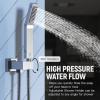 imageSR SUN RISE Shower System with Push Button Diverter Luxury 10 Inch Rain Shower Head with Handheld Spray High Pressure Shower Faucet Combo Set with Roughin Valve Polished ChromePolished Chrome