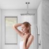 imageSR SUN RISE Shower System with Push Button Diverter Luxury 10 Inch Rain Shower Head with Handheld Spray High Pressure Shower Faucet Combo Set with Roughin Valve Polished ChromePolished Chrome