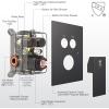 imageSR SUN RISE Shower System with Push Button Diverter Luxury 10 Inch Rain Shower Head with Handheld Spray High Pressure Shower Faucet Combo Set with Roughin Valve Polished ChromeOil Rubbed Bronze
