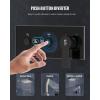 imageSR SUN RISE Shower System with Push Button Diverter Luxury 10 Inch Rain Shower Head with Handheld Spray High Pressure Shower Faucet Combo Set with Roughin Valve Polished ChromeBrushed Nickel