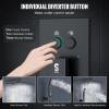 imageSR SUN RISE Shower System with Push Button Diverter Luxury 10 Inch Rain Shower Head with Handheld Spray High Pressure Shower Faucet Combo Set with Roughin Valve Polished ChromeMatte Black