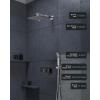 imageSR SUN RISE Shower System with Push Button Diverter Luxury 10 Inch Rain Shower Head with Handheld Spray High Pressure Shower Faucet Combo Set with Roughin Valve Polished ChromePolished Chrome