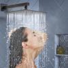 imageSR SUN RISE Shower System with Push Button Diverter Luxury 10 Inch Rain Shower Head with Handheld Spray High Pressure Shower Faucet Combo Set with Roughin Valve Polished ChromeOil Rubbed Bronze