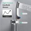 imageSR SUN RISE Shower System with Push Button Diverter Luxury 10 Inch Rain Shower Head with Handheld Spray High Pressure Shower Faucet Combo Set with Roughin Valve Polished ChromePolished Chrome