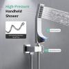 imageSR SUN RISE Shower System with Push Button Diverter Luxury 10 Inch Rain Shower Head with Handheld Spray High Pressure Shower Faucet Combo Set with Roughin Valve Polished ChromePolished Chrome