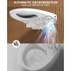imageSR SUN RISE Smart Toilet  Auto ampamp Foot Sensor OpenClose 12710 GPF Dual Flush 1000g MaP Flush Score BuiltIn Bidet with Adjustable Setting Knobs ampamp Remote Easy to Use ADA Height