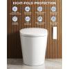imageSR SUN RISE Smart Toilet  Auto ampamp Foot Sensor OpenClose 12710 GPF Dual Flush 1000g MaP Flush Score BuiltIn Bidet with Adjustable Setting Knobs ampamp Remote Easy to Use ADA Height