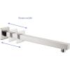 imageSR SUN RISE Universal Showering Components Shower Arm Brushed Nickel